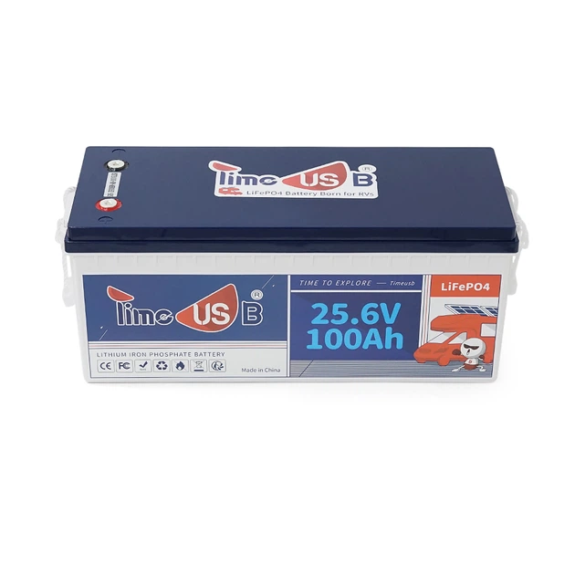 Акумуляторна батарея LiFePO4 Timeusb 24 V 100 Ah, 2560 Wh, BMS 100A, 532*207*216 мм - зображення 2