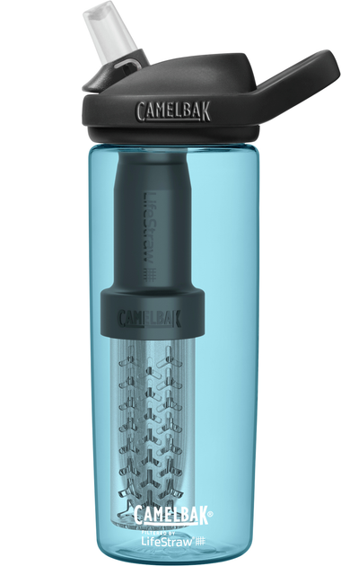 Butelka z filtrem CamelBak eddy+ filtrowana przez LifeStraw True Blue 600 ml (886798034041) - obraz 1