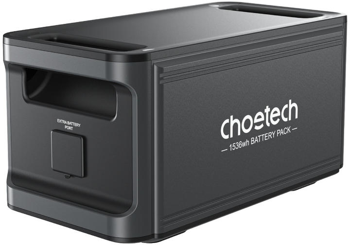 Дополнительная батарея для зарядной станции CHOETECH BS065 1536 Вт/ч LiFePo4 (BS065-BAT-BK) - изображение 2