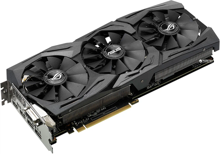 グラボASUS GTX1060 6G Видеокарта Asus PCI-Ex GeForce GTX 1060 ROG Strix 6GB GDDR5