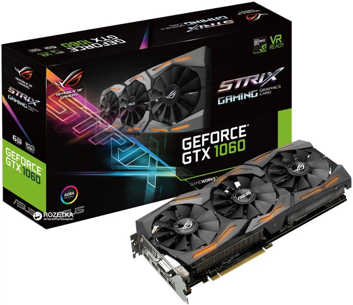 GTX1060 ASUS 美品 6GB シングルファンモデル 6GB 1060 GTX PH-GTX1060-6G ASUS 動作確認済み グラフィックボード・グラボ・ビデオカード