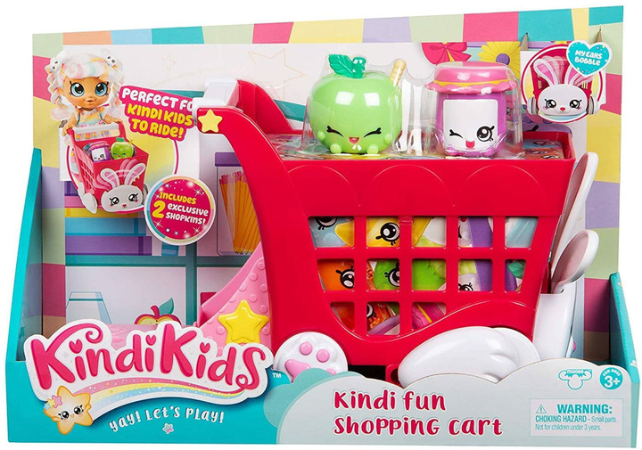 Zestaw do zabawy TM Toys  Kindi Kids Wózek na zakupy z akcesoriami (0630996500019) - obraz 1