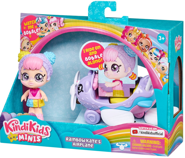 Ігровий набір TM Toys Kindi Kids Minis Літак  Rainbow Кейт (0630996500835) - зображення 2