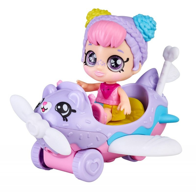 Ігровий набір Kindi Kids Minis Літак Rainbow Кейт (0630996500835) - зображення 4
