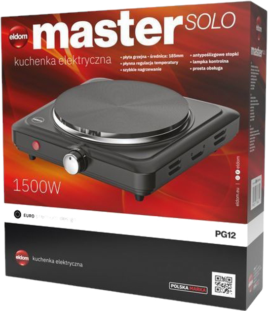 Настільна плита електрична Eldom PG12 Master Solo (5908277388621) - зображення 4