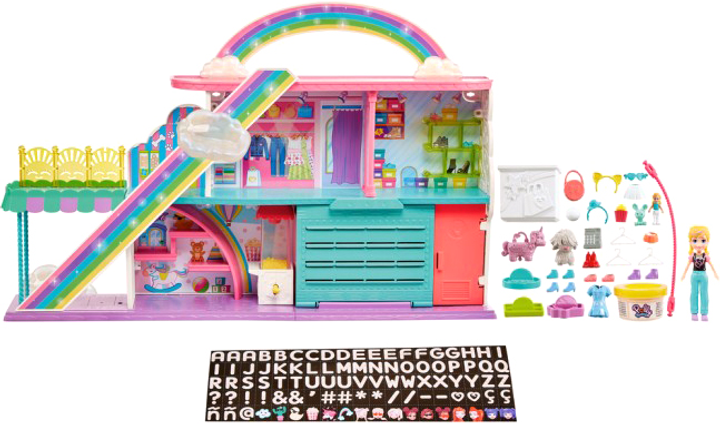 Zestaw do zabawy Polly Pocket Tęczowe centrum handlowe (HHX78) (0194735079216) - obraz 3