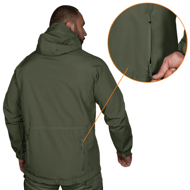 Куртка Stalker SoftShell Олива (7225), S - зображення 2