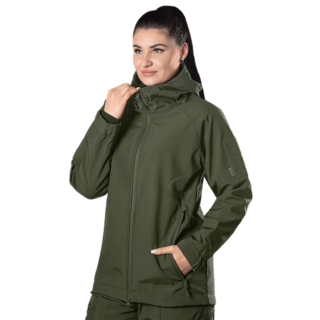 Жіноча куртка Stalker SoftShell Олива (7441), XS - изображение 1