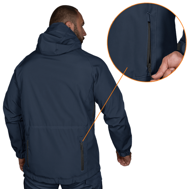 Куртка Stalker SoftShell Темно-синя (7005), XL - зображення 2