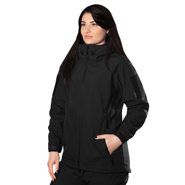 Жіноча куртка Stalker SoftShell Чорна (7442), XL - зображення 1