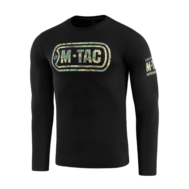 Футболка M-Tac Logo довгий рукав Black S - зображення 1