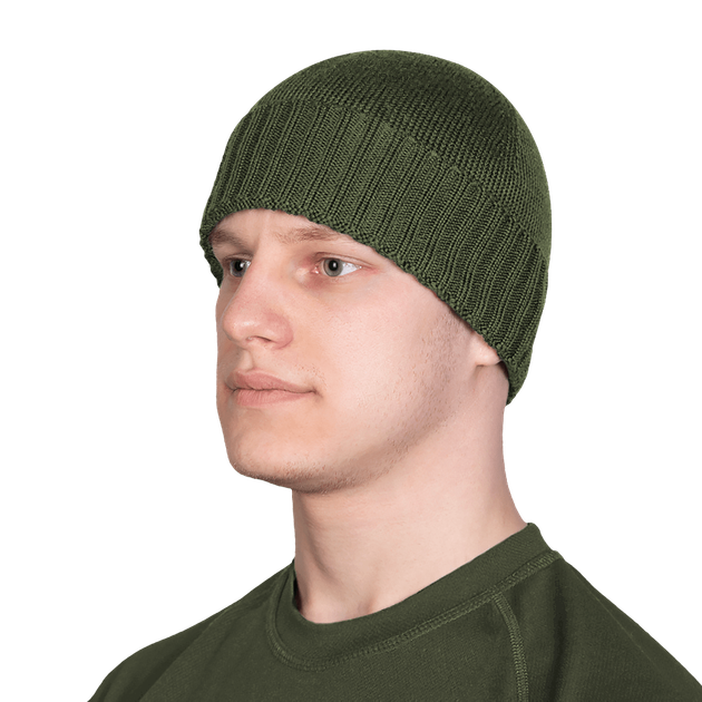 Шапка Watch Cap Merino Олива (7003) - изображение 2