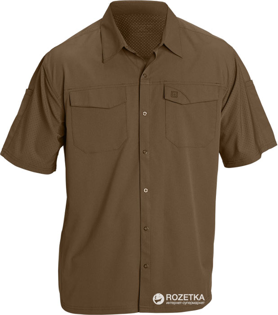 Сорочка тактична 5.11 Tactical Freedom Flex Woven S/S 71340 XL Battle Brown (2000980336395) - зображення 1