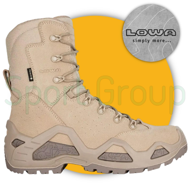 Высокие тактические ботинки Lowa Desert Z8S HI GTX TF (бежевый) UK 9/EU 43.5 - изображение 1