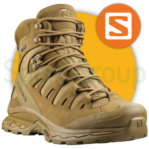 Ботинки тактические Salomon Quest 4D GTX Forces 2 Coyote Brown (Койот) UK 13/EU 48.5 - изображение 1