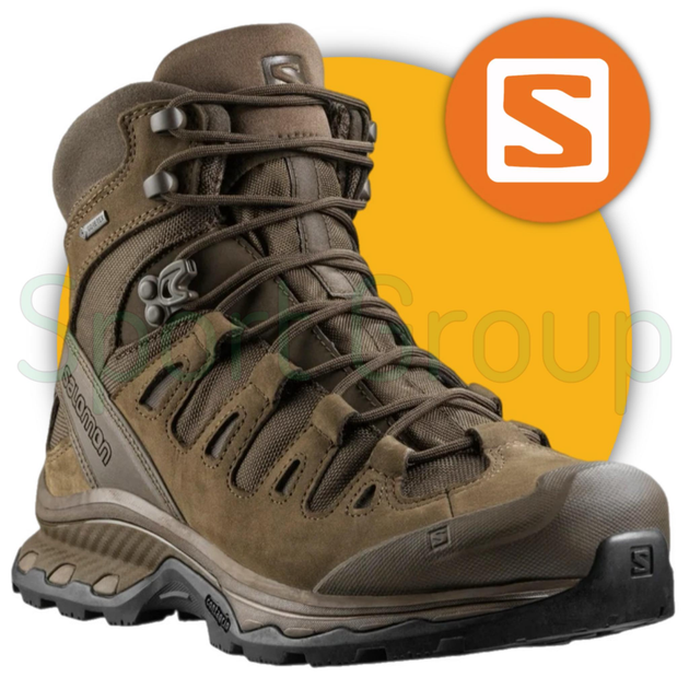 Ботинки тактические Salomon Quest 4D GTX Forces 2 Earth Brown EN (коричневый) UK 9.5/EU 44 - изображение 1