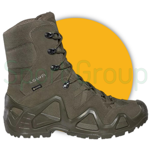 Високі тактичні черевики Lowa zephyr hi gtx tf ranger green (темно-зелений) UK 8.5/EU 42.5 - зображення 2