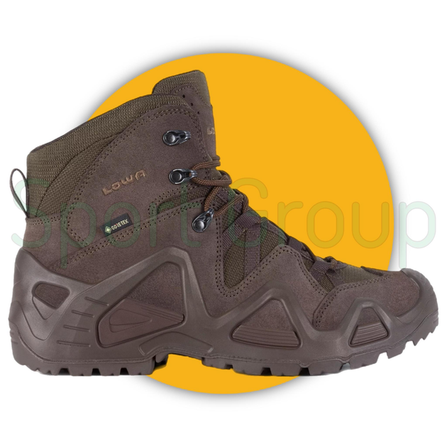 Ботинки тактические Lowa Zephyr GTX mid TF Dark Brown (коричневый) UK 13.5/EU 49 - изображение 2