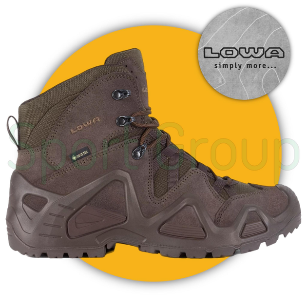 Черевики тактичні Lowa Zephyr GTX mid TF Dark Brown (коричневий) UK 12/EU 47 - зображення 1