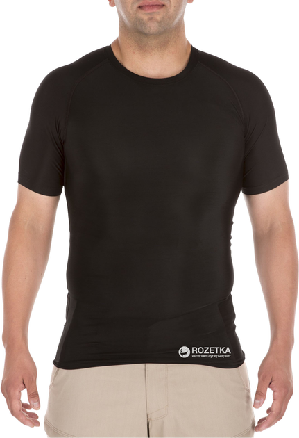 Футболка тактическая 5.11 Tactical Tight Crew Short Sleeve Shirt 40005 XL Black (2000000146737) - изображение 1