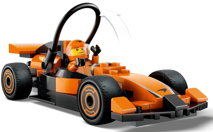 Zestaw klocków LEGO City F1 Kierowca i bolid McLaren 86 elementów (60442) - obraz 4