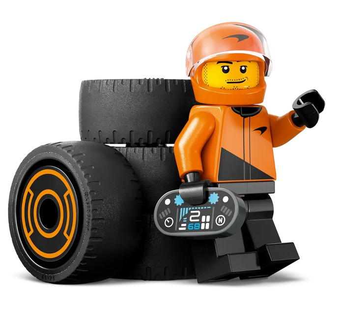 Zestaw klocków LEGO City F1 Kierowca i bolid McLaren 86 elementów (60442) - obraz 6