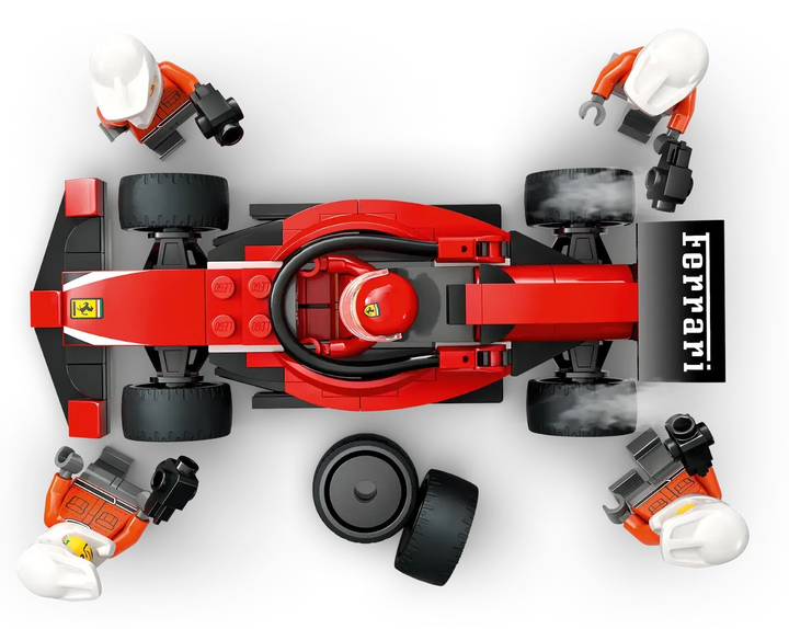 Zestaw klocków LEGO City F1 Pit stop i mechanicy z bolidem Ferrari 322  elementy (60443) - obraz 6