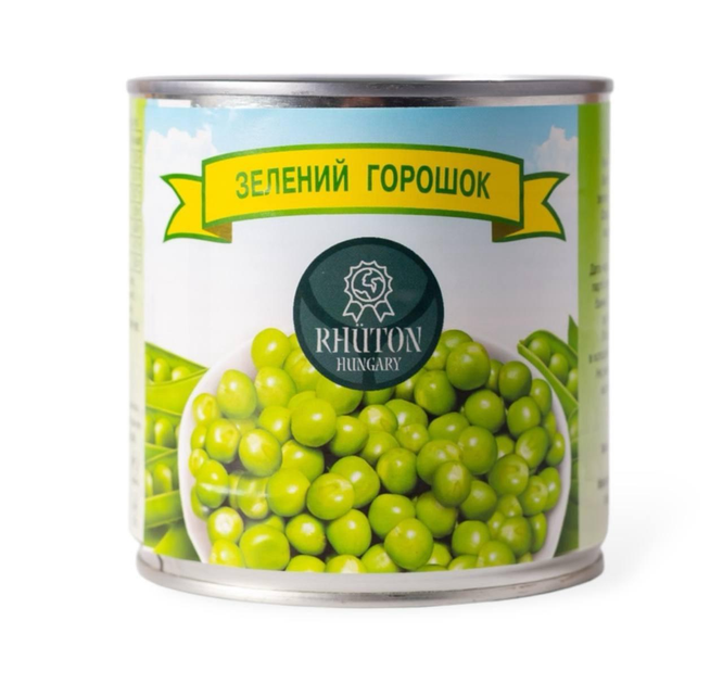 Горошек зелёный,консервированный Rhuton 400 г (Угорщина) – ROZETKA ...