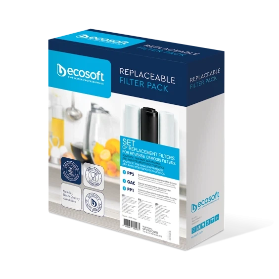 Комплект картриджів для фільтрів зворотного осмосу Ecosoft 1-2-3 (CPV3ECOSTD) - зображення 4