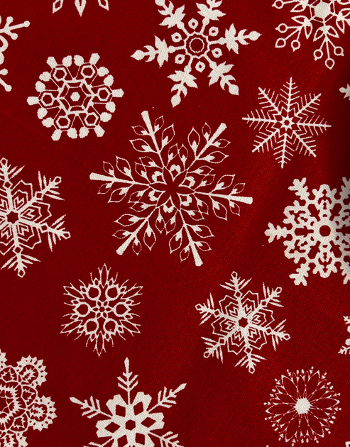 Скатерть тефлоновая Delight Красная с белыми снежинками 130х170 см (Red_white_snowflakes_130x170) - Фото 2 Скатерть тефлоновая Delight Красная с белыми снежинками 130х170 см (Red_white_snowflakes_130x170) - изображение 2