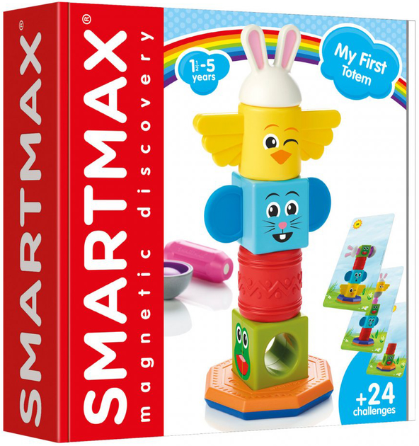 Magnetyczne klocki SmartMax Mój pierwszy totem (5414301250425) - obraz 1