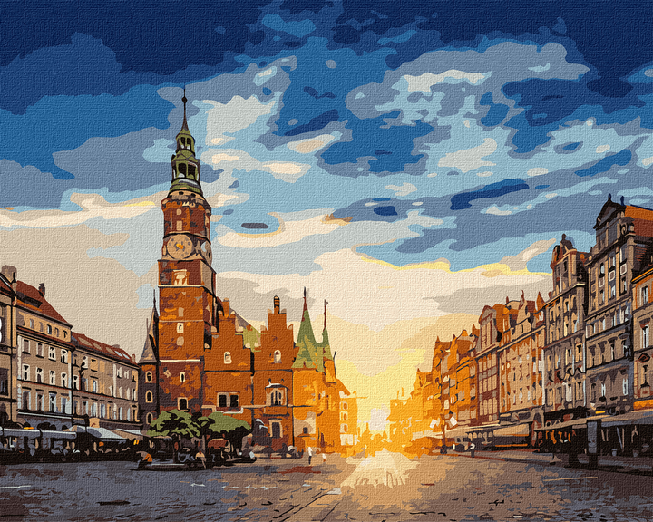 Malowanie po numerach Ideyka Czarujęcy Wrocław 40x50 cm (4823104331629) - obraz 1