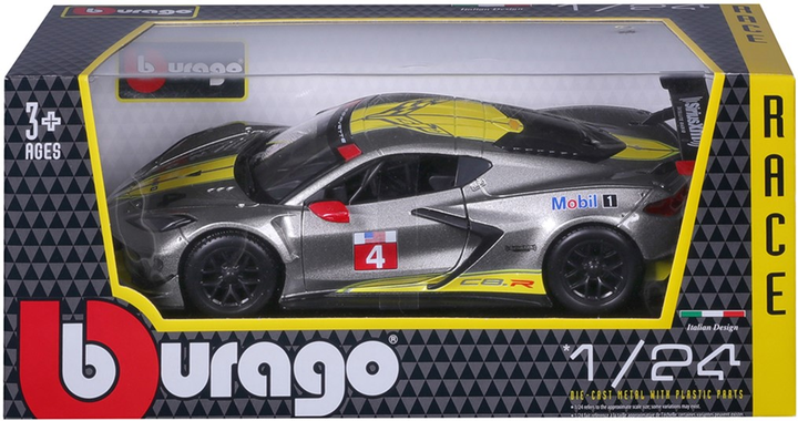 Автомодель Bburago Chevrolet Corvette C8.R 1:24 (4893993280247) - зображення 9