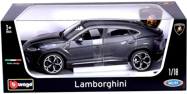 Automodel Bburago Lamborghini Urus 1:18 Szary (4893993110421) - obraz 8