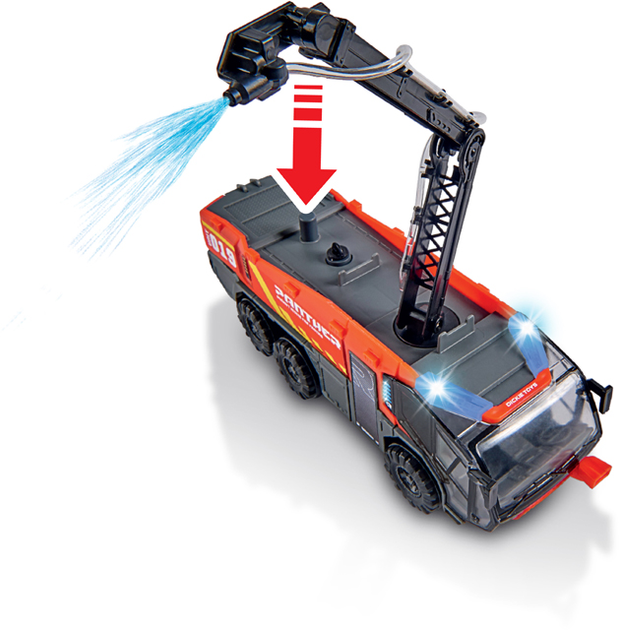 Samochód strażacki lotniska Dickie Toys Panther z efektami dźwiękowymi i świetlnymi (4006333066870) - obraz 9