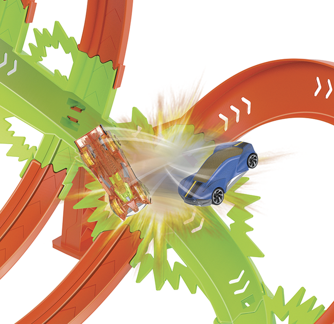 Tor Hot Wheels Gigantyczna pętla Szalone zderzenia (194735144402) - obraz 6