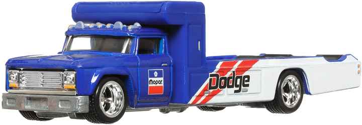 Kolekcjonerski samochodzik Hot Wheels '80 Dodge Macho Power Wagon i transporter Retro Rig z serii Car Culture (194735102310) - obraz 3