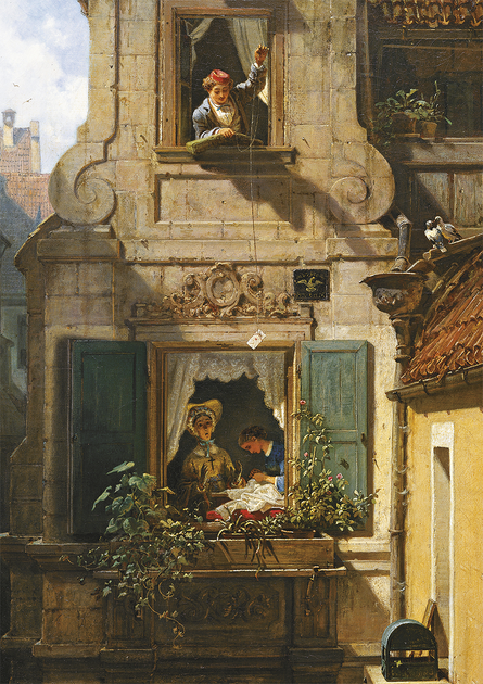 Puzzle Piatnik Miłosny list Carl Spitzweg 1000 elementów (9001890559549) - obraz 2