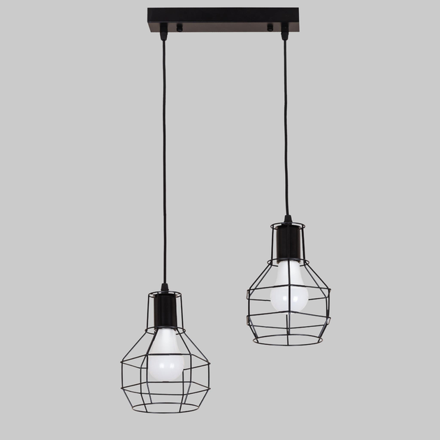 Подвесная люстра в стиле лофт "Black Industrial Dual" (56-PR1618F-2 BK (250)) - изображение 1