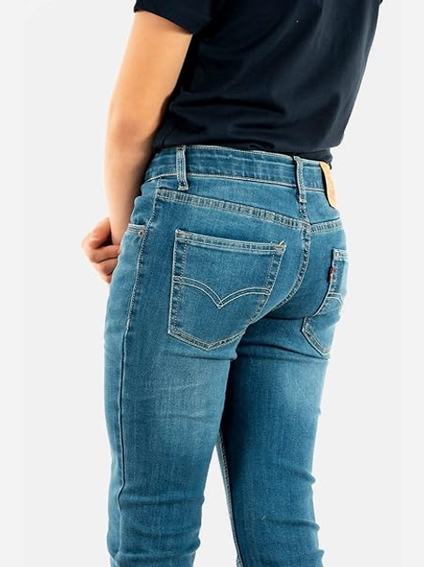 Підліткові джинси для хлопчика Levi's Lvb-510 Skinny Fit Everyday Performance Jeans 9EC758-M8R 170-176 см Сині (3665115329742) - зображення 4