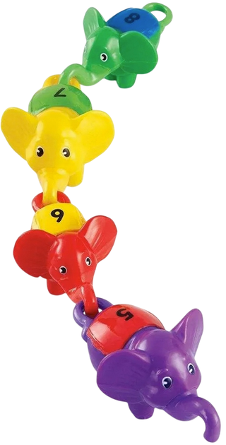 Zestaw figurek Learning Resources do nauki liczenia słonie 10 szt (0765023867039) - obraz 5
