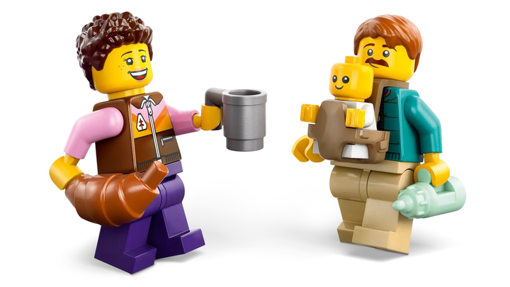 Zestaw klocków LEGO City Wakacyjny kamper pełen przygód 385 elementów (60454) - obraz 6