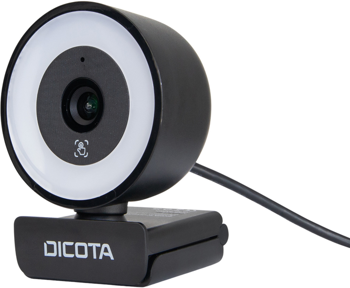 Веб-камера Dicota Ringlight 5MP Black (D32066) - зображення 4