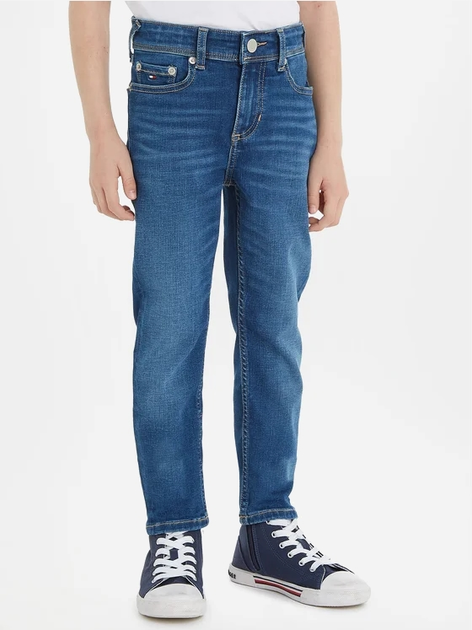 Jeansy regular fit młodzieżowe chłopięce Tommy Hilfiger KB0KB08465-1A8 150 cm Niebieskie (8720644796832) - obraz 1