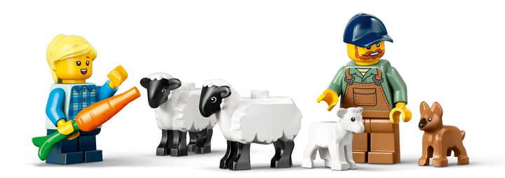 Конструктор LEGO City Червоний трактор з причепом та вівцею 116 елементів (60461) - зображення 4