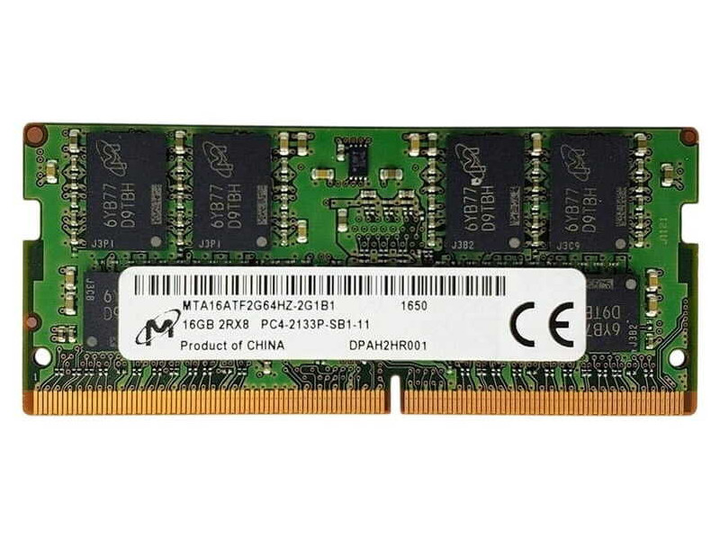 Модуль пам'яті Micron 16 GB SO-DIMM DDR4 2133 MHz (MTA16ATF2G64HZ-2G1B1) - зображення 1