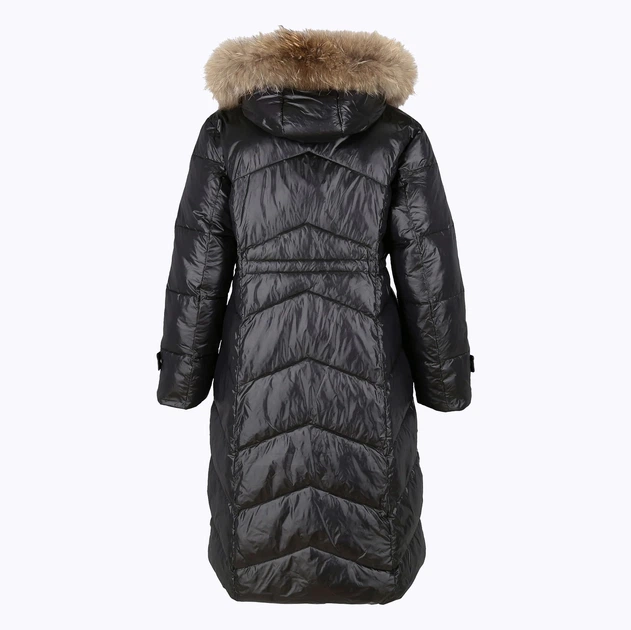Пуховик зимовий довгий жіночий PERSO BLH220032FR 3XL Чорний (5908312938897) - зображення 8