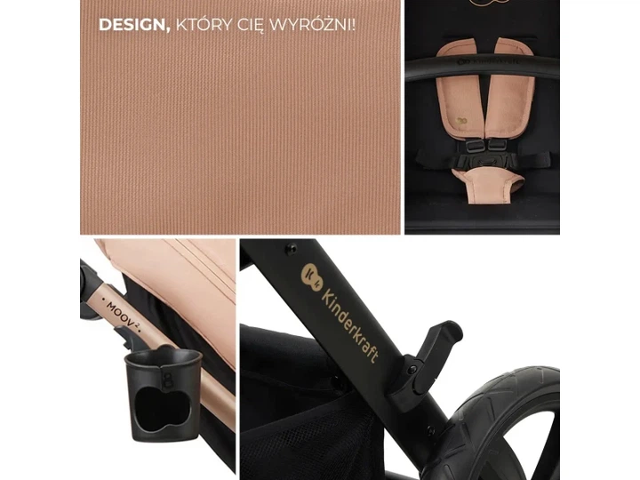 Універсальна коляска 3 в 1 KinderKraft Moov 2 Sand Beige (KSMOOV02BEGEV00) - Фото 8 Універсальна коляска 3 в 1 KinderKraft Moov 2 Sand Beige (KSMOOV02BEGEV00) - изображение 8