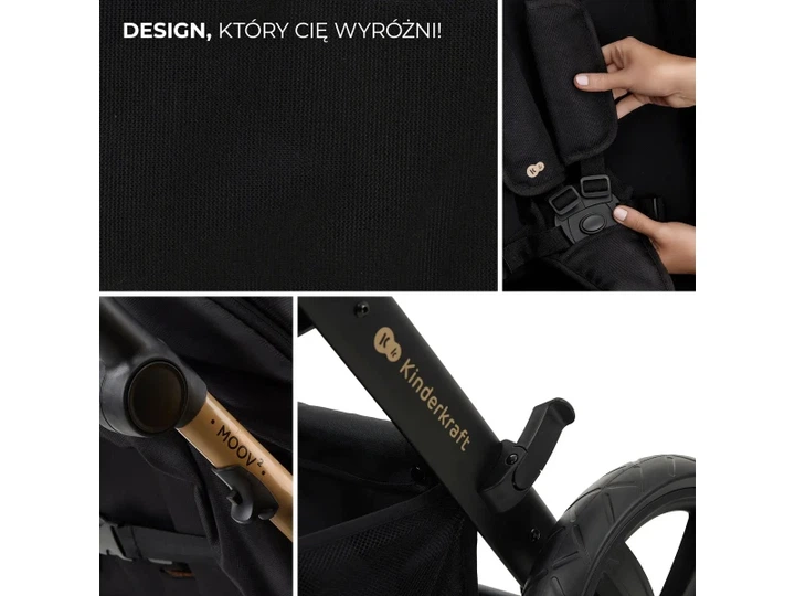Універсальна коляска 3 в 1 KinderKraft Moov 2 Pure Black (KSMOOV02BLKEV00) - Фото 4 Універсальна коляска 3 в 1 KinderKraft Moov 2 Pure Black (KSMOOV02BLKEV00) - зображення 4