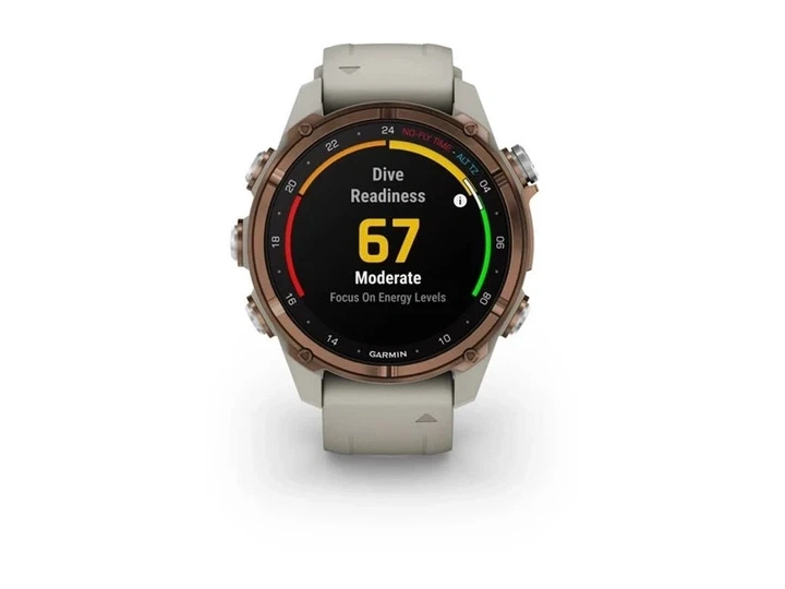 Спортивні годинники Garmin Descen Mk3i – 43 mm Bronze PVD Titanium with French Gray Silicone Band (010-02753-13/14) - зображення 7